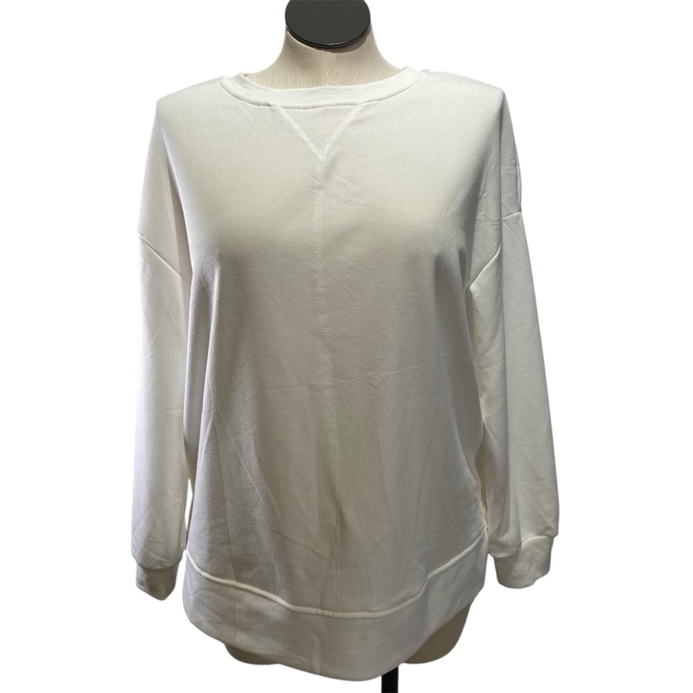 LUYAA Women's Sweatshirts Oversized Crew Neck Pullover Tops Long Sleeve size L